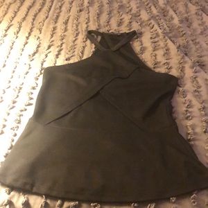 Limited brand black halter a-line shirt